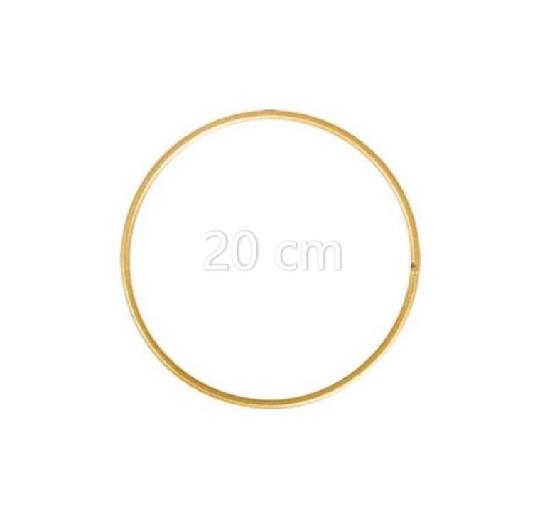 Aros Anéis de metal revestido a Branco / Dourado – 30 | 25 | 20 | 15 | 10 cm Caça Sonhos
