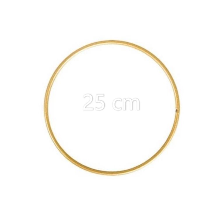Aros Anéis de metal revestido a Branco / Dourado – 30 | 25 | 20 | 15 | 10 cm Caça Sonhos