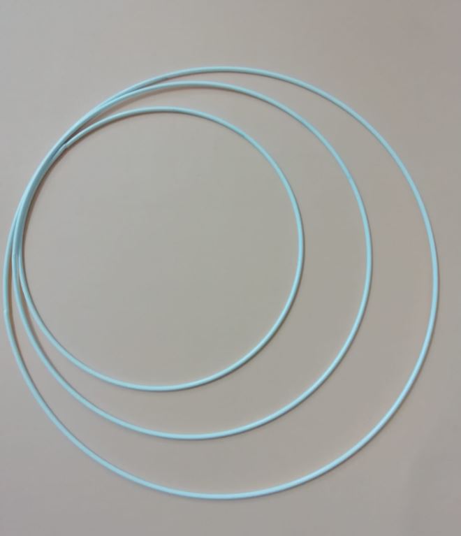 Aros Anéis de metal revestido a Branco – 60 | 50 | 45 | 40 | 35 cm Caça Sonhos
