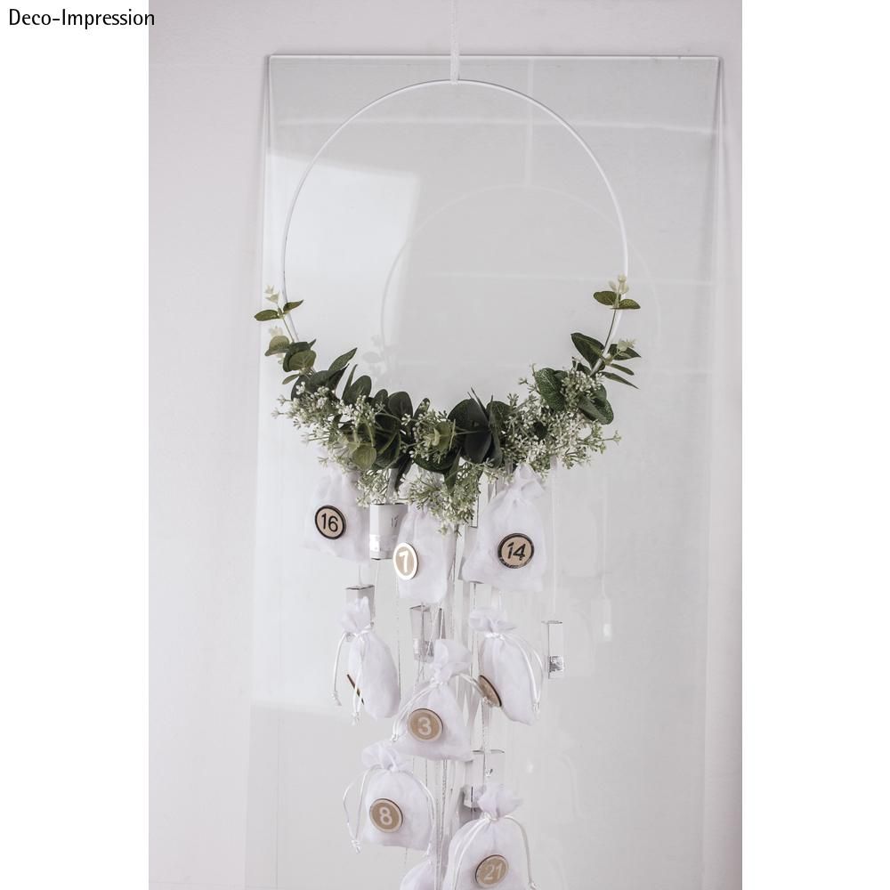 Aros Anéis de metal revestido a Branco – 60 | 50 | 45 | 40 | 35 cm Caça Sonhos