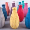 Frasco Vidro, 7cm ø 14cm, com listras- Rayher