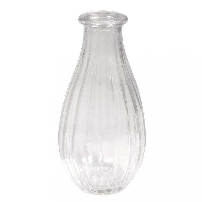 Frasco Vidro, 7cm ø 14cm, com listras- Rayher