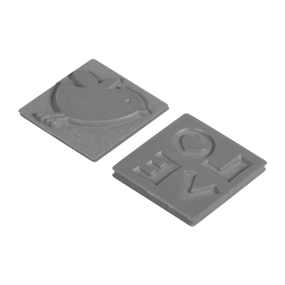 RAYHER 34306000- Carimbo para Sabonetes Gesso Ceramica Etiquetas GB Love + Vogel