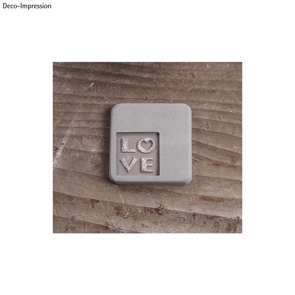 RAYHER 34306000- Carimbo para Sabonetes Gesso Ceramica Etiquetas GB Love + Vogel