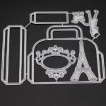 CX074 - Caixa Maleta Paris Menina - Metal Die Cut