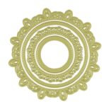 OR016 - Set Ornamentos Circulares 4 Pc- Metal Die Cut