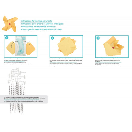 WR 71345 – Placa p/ Cortar, Vincar e Criar – Crie moinhos-de-vento - Punch Board – We R Memory Keepers