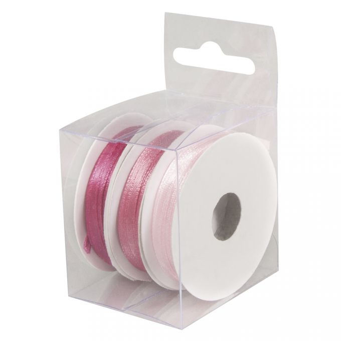 FITA015 – Set Fita de Cetim - Rosa