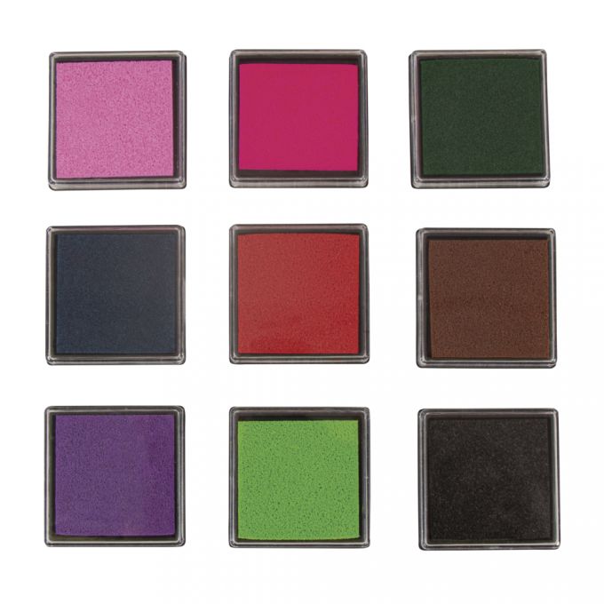Carimbo – Conjunto de almofada de tinta para scrapbooking
