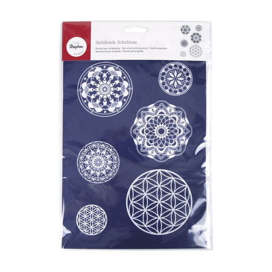 Mandala de stencil de serigrafia - Rayher 45092000