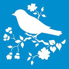 ST-X-172 – Stencil Litoarte – Passarinho