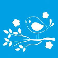 ST-X-089 – Stencil Litoarte – Passarinho