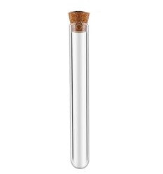 Tubo de Ensaio – Vidro Fundo Redondo – Rolha Cortiça