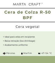 Cera de Colza R-50  | Recipientes | BPF 47-54 ºC