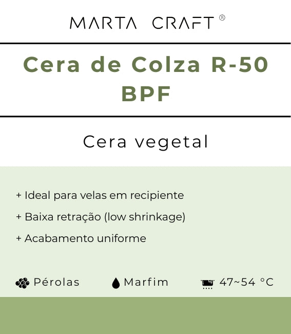 Cera de Colza R-50  | Recipientes | BPF 47-54 ºC