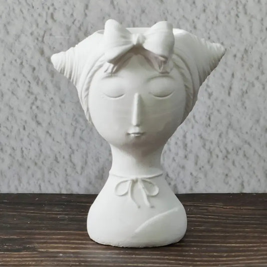 BP102MS - Molde de silicone menina olho fechado 3D