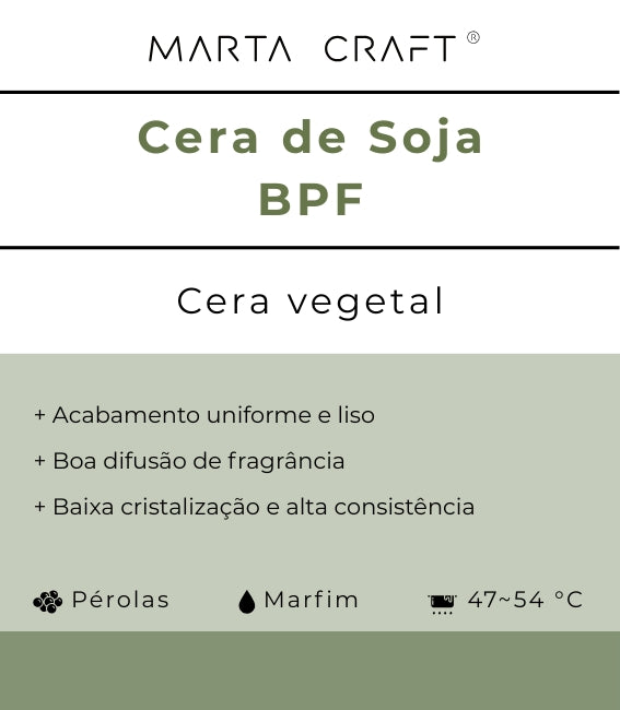 Cera de Soja | BPF 47-54.ºC | Pérolas 🟡 Recipiente standard (45–60º)