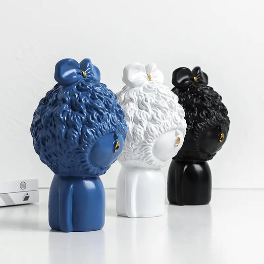 BP098MS - Molde Silicone Estátua Menina Abstrata