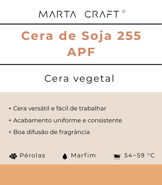 ♡ 10 - Cera de Soja 255 | APF 54-60ºC | Pérolas 🟠 Molde (60–70º)