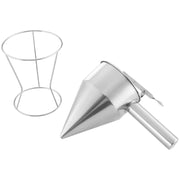 Funil Dispensador Aço Inoxidável C/ Suporte