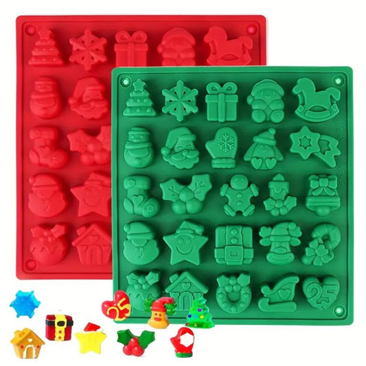 FC088MS -Molde de Silicone de doces de Natal