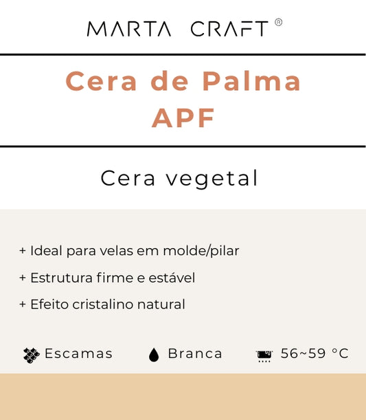 ♡ 12 - Cera de Palma | APF 56-59.ºC|  Escamas | Pilar🟠 Molde (60–70º)