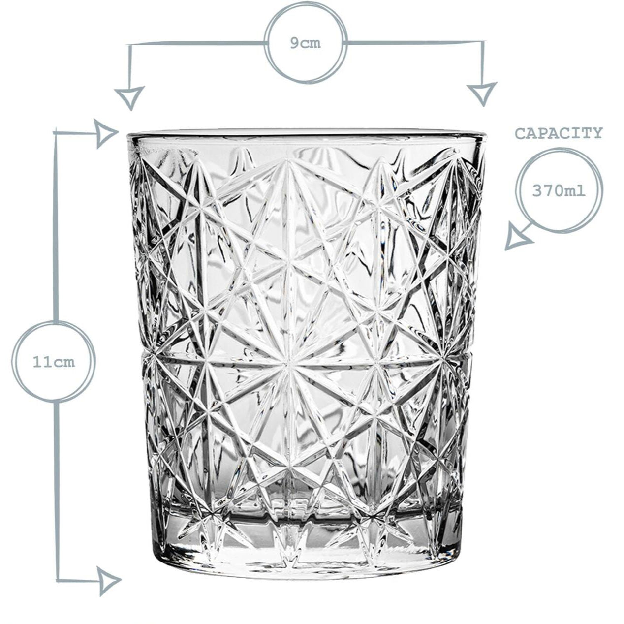 | Copo de Vidro  Bormioli Lounge Transparente - 275 mL | 370 mL