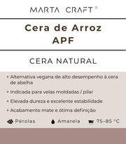 ♡ 17 - Cera de Arroz | APF 75-85.ºC | Pérolas 🔴 Pilar / dura (70–80º)