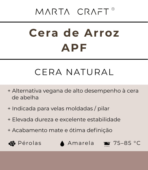 ♡ 17 - Cera de Arroz | APF 75-85.ºC | Pérolas 🔴 Pilar / dura (70–80º)