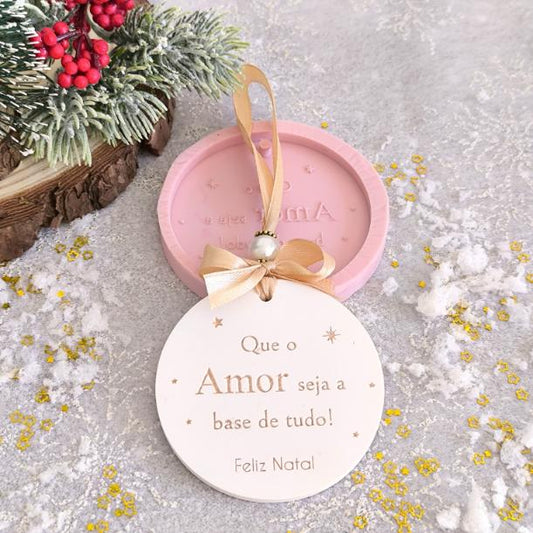 MF036MS - Molde em silicone -Que o amor seja a base de tudo