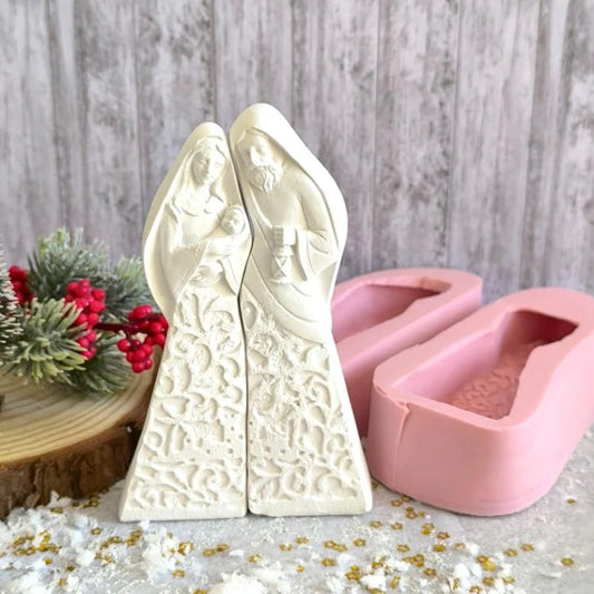 NA098MS- Molde em silicone -Presépio de encaixe