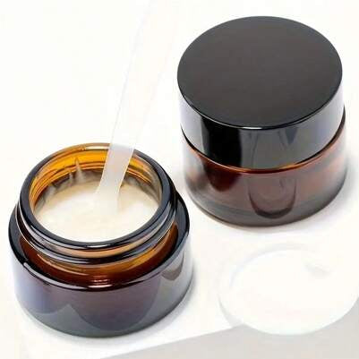 Frasco de Vidro 30 ml – Âmbar ou Transparente | Tampa Opcional (Dourada, Prateada, Preta (vendida separadamente) ou Sem Tampa)