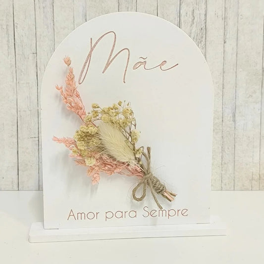 MF100MS- Molde em silicone – Placa com base- Mãe amor para sempre