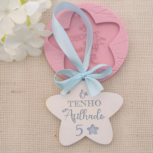 MF045MS - Molde em silicone -Afilhado 5 estrelas