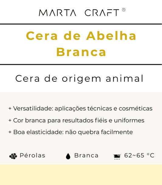 ♡ 18 - Cera de Abelha Branca | APF 62-65ºC | Pérolas