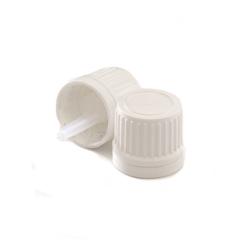 Tampa Dispensadora para Frasco Âmbar – Modelos Branco ou Preto. D.18