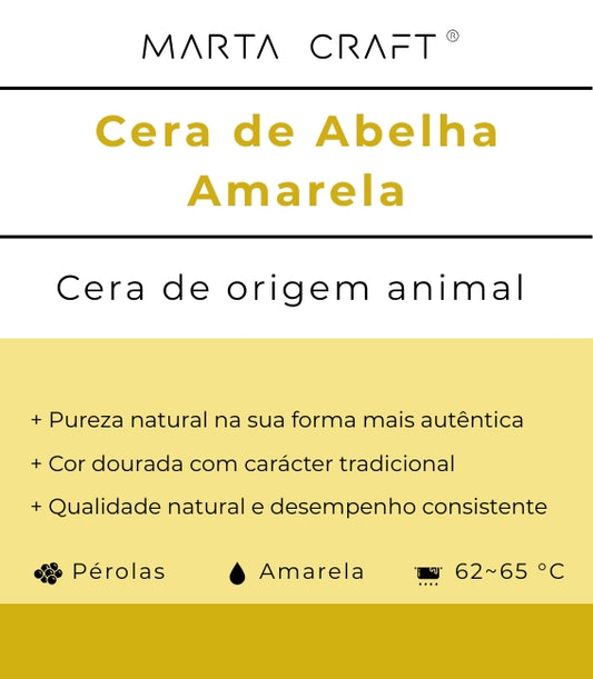♡ 19 - Cera de Abelha Amarela | APF 62-65.ºC | Pérolas