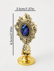 Sinete Metal com pedra