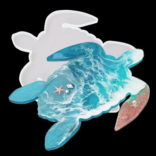 EP022MS - Molde de resina de tartaruga marinha de silicone - Bandeja