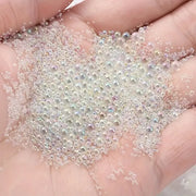 Contas de Vidro Bolha efeito gota d'água 10g- DIY, joias de unhas e decoração artesanal