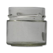 | Boião Vidro DELUXE 212 ml + Tampa Alta Prateada