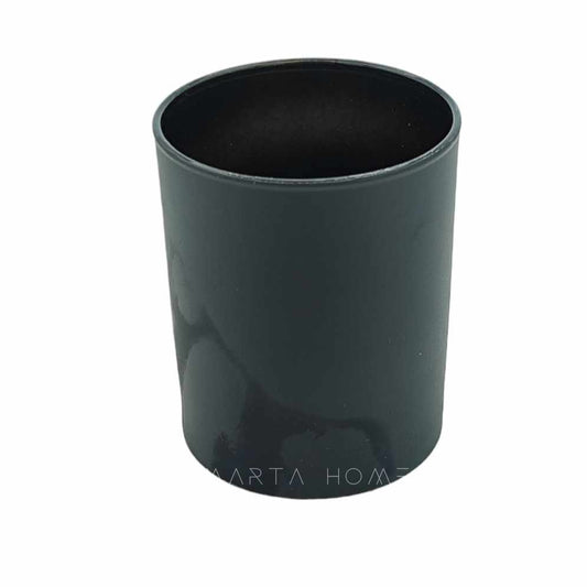 Copo de Vidro Barley para Vela 250mL - Preto Fosco