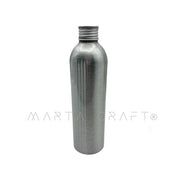 Frasco Garrafa Alumínio 250 mL C/ Tampa Alumínio Boca 24