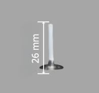 Pavio de Algodão Encerado com Base Metálica – Pack 20 unidades