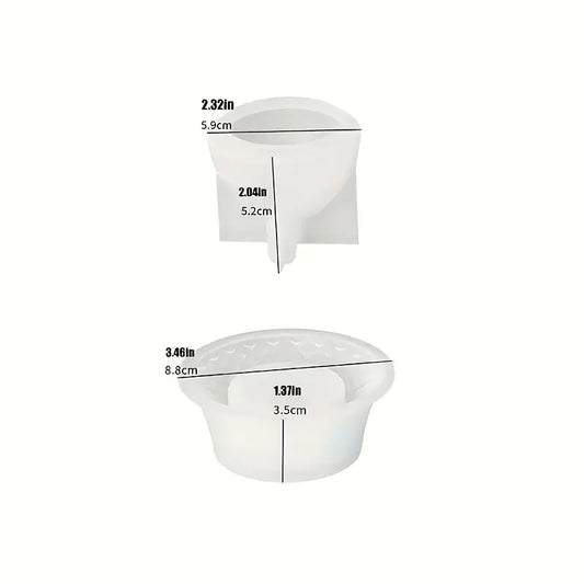 NA078MS - Forma de Silicone Epoxi  - Caixa armazenamento Design de Sino