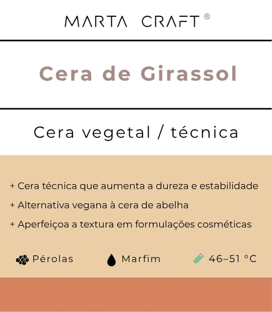 ♡ 28 - Cera de Girassol | Pérolas