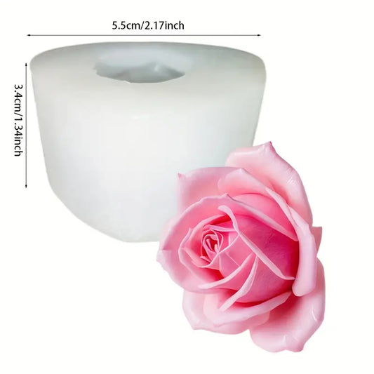F105MS-  Molde de Silicone Rosa 3D