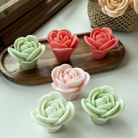 F114MS-  Molde Flor Rosa 3D