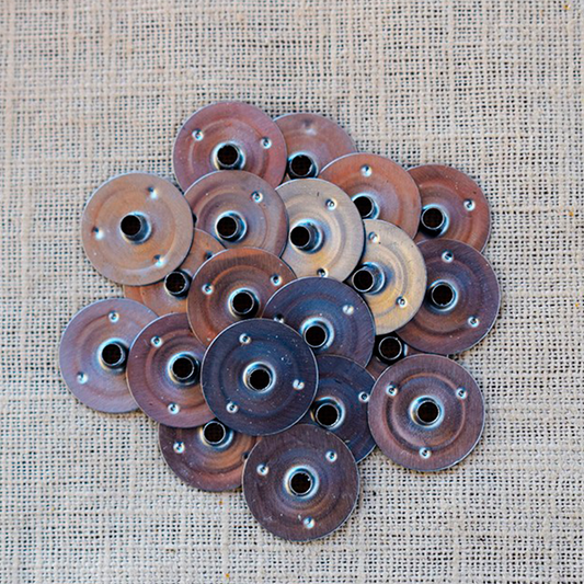 Bases metálicas redonda para Mechas Pack 25/50/100 unidades