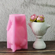 BP103MS - Molde de silicone menina olho fechado 3D
